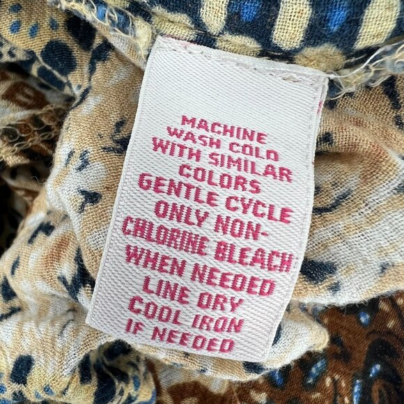 Go Softly Patio Woman Dress 3X Patchwork Rayon Muumuu Caftan FLAWED Read Desc - Picture 4 of 16